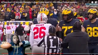 #2 Ohio State vs #5 Michigan Highlights | College Football Week 13 | 2021 Highlights! Reaction!