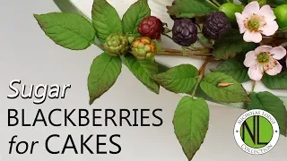 Make Sugar Blackberry Leaves | Cake Decorating Tutorial With Chef Nicholas Lodge