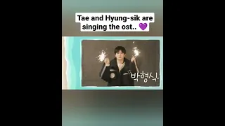 Tae and hyung-sik are singing Ost... 💜💜wow.. #inthesoop#kimtaehyung#parkhyungsik