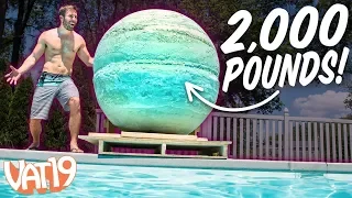 We Made the World's Largest Bath Bomb!