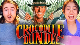 **SHOCKING or HILARIOUS?!** Crocodile Dundee (1986) Reaction: FIRST TIME WATCHING