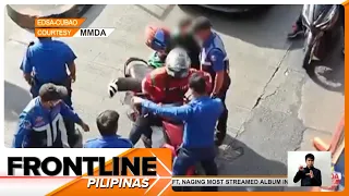 Rider na may pasahero, sinubukang tumakas sa mga enforcer matapos mahuli sa EDSA Busway