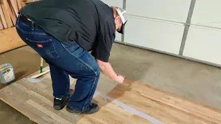 DIY Coating your hardwood floor with wood floor finish step 4