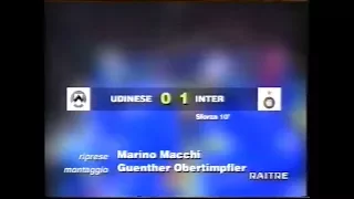 1996-97 (1a - 07-09-1996) Udinese-INTER 0-1 [Sforza] Servizio D.S.Rai3