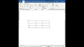 How to create Table in MS Word Shortcut || Learn MS Word
