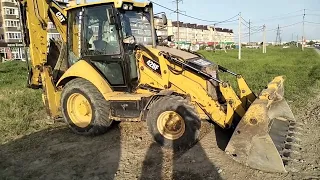 Экскаватор - погрузчик Cat 428 F Caterpillar экспресс-обзор от Михаила Рудеева