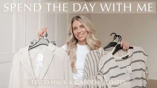 TESCO HAUL | New in F&F Clothing Try On Grocery Food Shop + Thrifting Charity Shop Finds