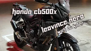 Honda CB500X 2023 Leovince Nero with DB KILLER