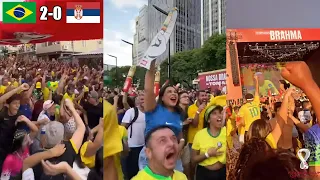 Completely Crazy Brazil Fan Reactions To Richarlison's Wonder Goal Against Serbia In The World Cup