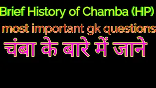 History of Chamba District HP & other useful knowledge of Chamba  Fl89 history of hp