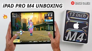 iPad Pro M4 (2024) 13 inch Unboxing & Gaming Test | The Powerful Gaming Machine 🔥