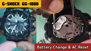 How To AC Reset After Battery Replacement G-Shock GG-1000 Mudmaster Watch | DIY | SolimBD