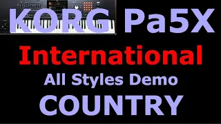 KORG Pa5X COUNTRY styles / full demo / international version of the instrument / not "Musikant"