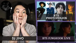 DJ REACTION to KPOP - JUNGKOOK LIVE + BTS PHOTOFOLIOS