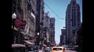 Never Before Seen Color Footage of 1939 Downtown Dallas