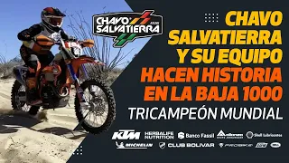 Chavo Salvatierra y su equipo hacen historia en la Baja 1000