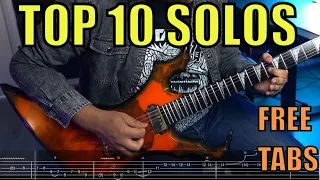 TOP 10 MEGADETH SOLOS (with tabs!)