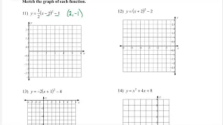 Algebra 1 - Graphing Quadratic Functions