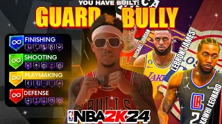 99 STEAL + 90 3PT+ 90 DUNK LOCKDOWN BUILD CAN DO EVERYTHING! BEST POINT GUARD BUILD IN NBA2K24!!!