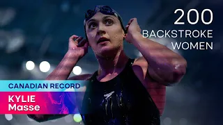 Kylie Masse set a new Canadian record in the women’s 200m backstroke | ISL Season 3