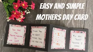 DIY Easy & Beautiful Mother's Day Card Tutorial