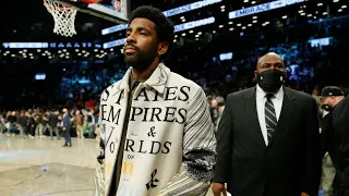 Kyrie Irving attends Nets game despite not being allowed to play