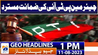 Geo Headlines Today 1 PM | CJP-led bench annuls SC judgements review law | 11th August 2023