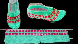 New Knitting Pattern Ladies/Girls/ Thumb Socks/Shoes/Slippers/Boots/Foot Size 5-6￼￼￼ easy steps |