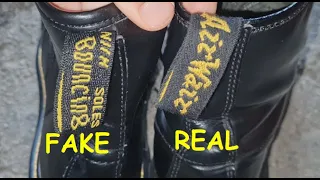 Dr Martens boots real vs fake. How to tell original Doc Martens classic boots