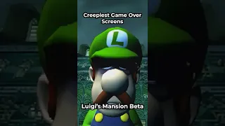 Creepy Game Over Screens - Luigi's Mansion Beta HQ #shorts