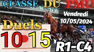 Pronostic PMU Base Solide du quinté du vendredi 10/05/2024 R1-C4 Prix Leo