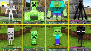 Minecraft Baby Mobs Became Mutant ! Zombie Creeper Skeleton Enderman HOW TO PLAY