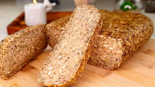 Oatmeal bread for those who are on a diet. Suitable for diabetics.