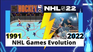 NHL Эволюция игр НХЛ с 1992 до 2022 года!! Квадратная графика! #evolution #gamer