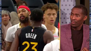 NBA on TNT crew reacts to Draymond Green & Brandon Ingram Heated Moment