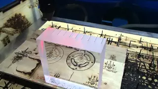 60w upgraded laser burn test