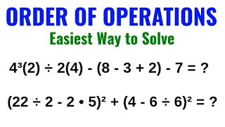Order of Operations - Easiest Way to Solve