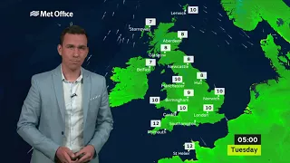 Monday evening forecast 18/09/2017