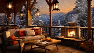 Warm Jazz Music for Relaxing, Study ⛄ Cozy Winter Coffee Shop Ambience ~ Smooth Jazz Instrumental