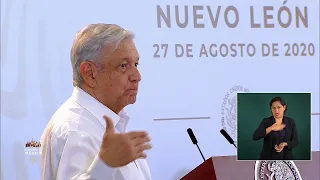 #ConferenciaPresidente desde Monterrey, Nuevo León | Jueves 27 de agosto de 2020