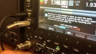 TS 990 transmit recorded audio