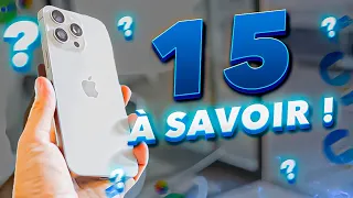 iPhone 15 Pro : 15 Choses à savoir AVANT d'Acheter