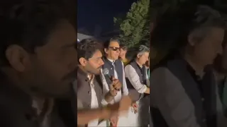 Abrar Ul Haq Singing At Long March | Imported Sarkar Na Manzoor | #Shorts