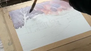 Colinsteedart. How to Paint a Snow Scene Using Watercolour