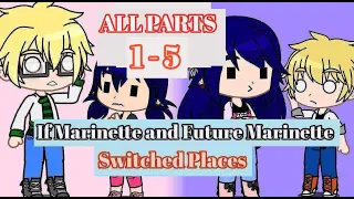 "If Marinette and Future Marinette Switched Places" Compiled Parts 1-5 - Miraculous Gacha Series