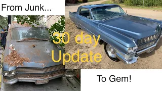 Driving a ‘barn’ find ‘64 Caddy. 30 day update! Did it blow up?