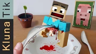 MINECRAFT:  EATING STEVE!!!!!    Kluna Tik Dinner #75 | ASMR eating sounds no talk