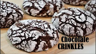 Fudgy And Chewy CHOCOLATE CRINKLES