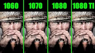 Call Of Duty WW2 Beta GTX 1080 TI Vs GTX 1080 Vs GTX 1070 Vs GTX 1060 Frame Rate Comparison