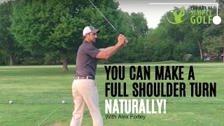 Golf Backswing | Get Full Shoulder Turn Naturally And Easily!